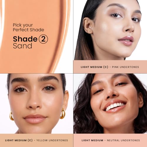 Image of Foxtale SPF 50 PA++++ Tinted Sunscreen, 02 Sand | In-Vivo Tested & UVA /B Protection | Niacinamide & Vitamin E | Daily Wear, Blurs Pores, Evens Tone, Matte Finish, Non-Greasy | All Skin Types | 50ml
