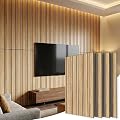 Acoustic Wall Panels, 4 Pack 47.2"x23.6" High Density Neutral Decorative Noise Dampening Sound Absorbing Acoustic Panels for Home Studio Office Decor, Brown