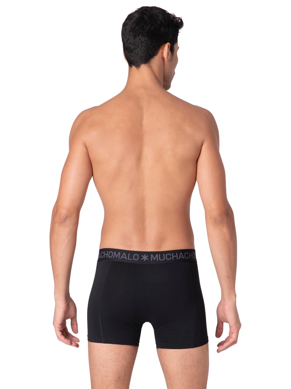 Muchachomalo Uomo Boxer 3-Pack, Tinta Unita, Cotone, Fascia Elastica