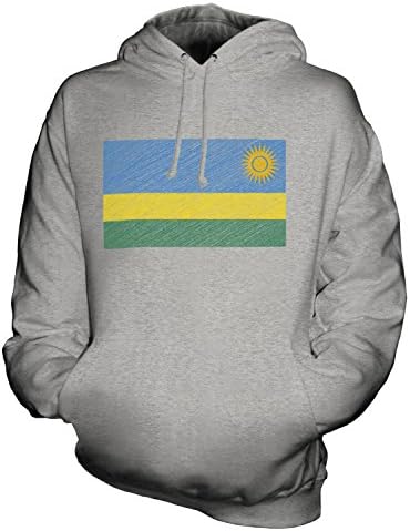 Sweat à Capuche Unisexe Bretagne - Drapeau Griffonné - 80% Coton, 20% Polyester - Taille XS à 5XL
