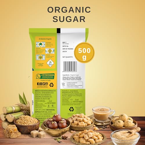 Image of 24 Mantra Organic Sugar /Chini /Chekkara - 500gms