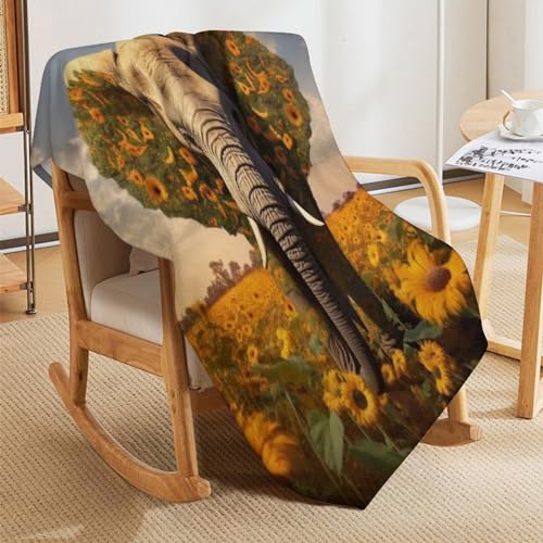 Couverture éléphant contre le froid en flanelle lavable en machine - 8