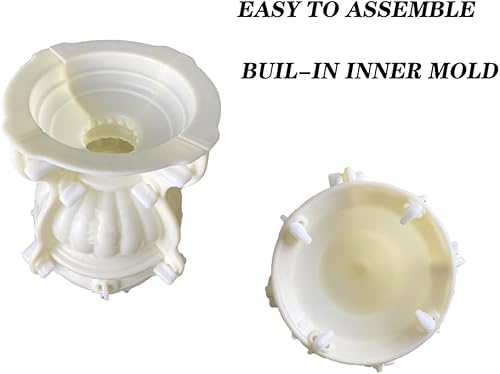 Miniatura 3 de Molde para maceta, molde de hormigón grande para hacer macetas, molde de concreto de 16.2 x 16.2 x 7.9 pulgadas, molde de maceta para decoración de