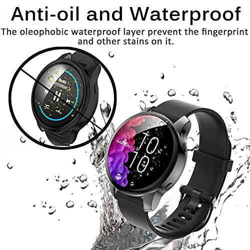 Capa compatível com Garmin Venu com protetor de tela, capa protetora em TPU macio para Garmin Venu P