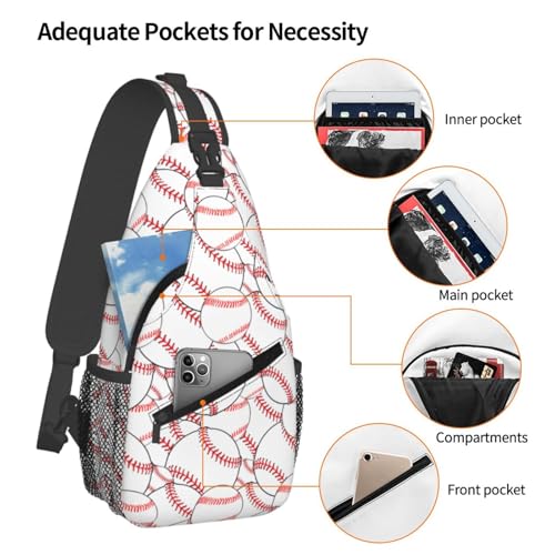 Image of Sling Backpack For Men Hiking Daypack Crossbody Shoulder Bag Travel Chest Pack | Hiking