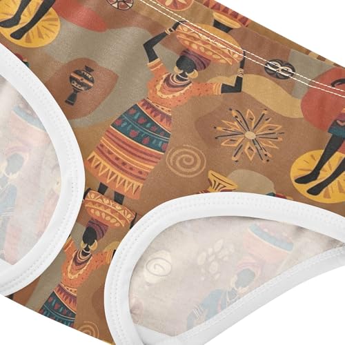 Toddler Underwear Floral 2t Cotton Panties for Girl Fancy Kids Undies Briefs Classic African Women Dress4