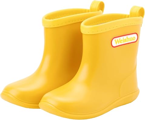 Amazon.com: Botas de lluvia para niños, impermeables, a media pantorrilla,  para niños de 1 a 6 años : Ropa, Zapatos y Joyería