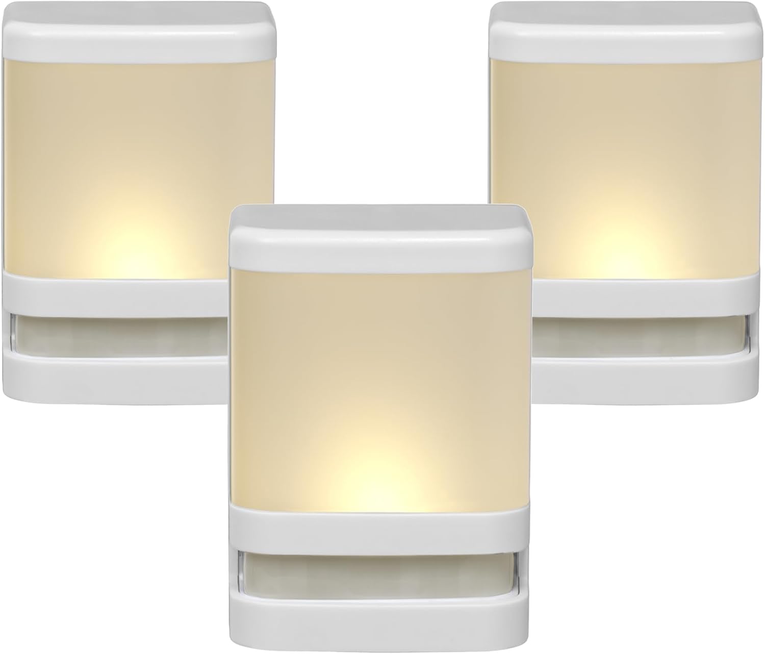 Xodus Innovations BL615-3 Battery Operated Motion Activated LED Deck and Stair Light, Outdoor or Indoor Use, Weather Resistant, White