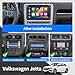 Radio for VW Volkswagen Jetta Tiguan Passat Golf Beetle EOS Polo Skoda with Wireless Carplay Android Auto Car Stereo with GPS Navigation 8 Inch Touch Screen SWC FM Backup Camera Mirror Link (2+64G)