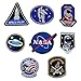 Patch Sticker Meetlight 8Pcs Parches Aeroespacial Termoadhesivos DIY Coser o Planchar en Los Parches Nasa Patch Apliques para Ropa Camiseta Sombrero Pantalon Bolsas