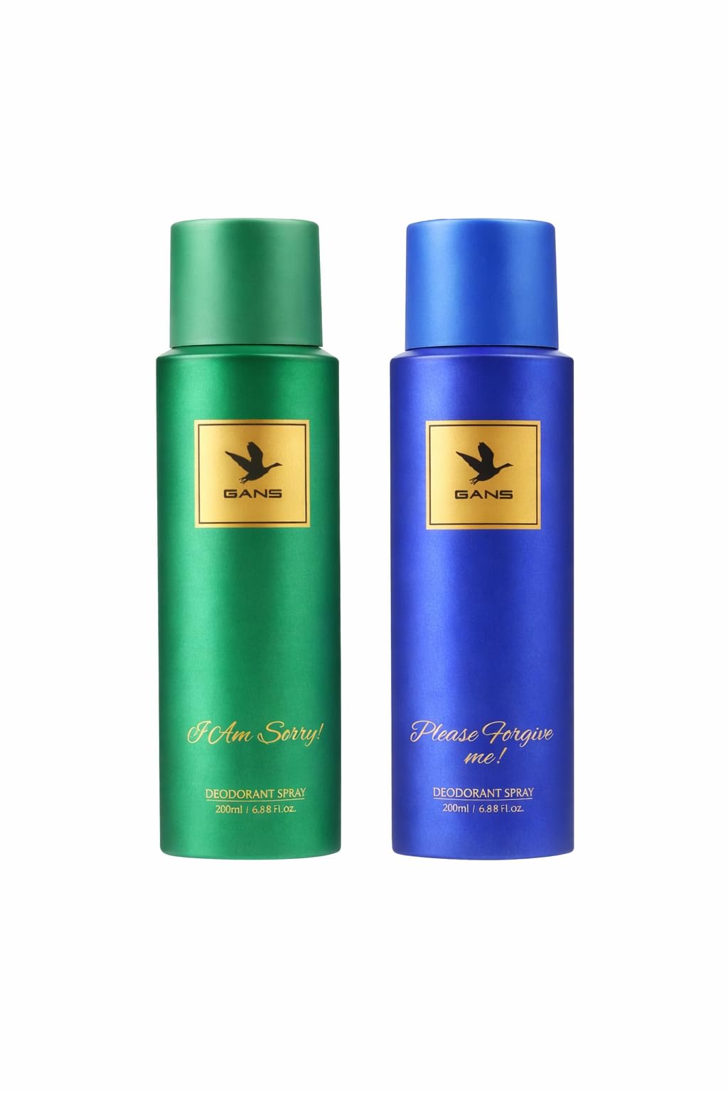 GANS Please Forgive Me & I Am Sorry Deodorant Spray Combo Pack (200ml Each) | Long-Lasting Freshness | Quick-Dry Non-Sticky Body Spray | Daily Use Fragrance | For Men & Women-image-49