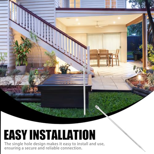 VICASKY Erdungsspieß Erdungsstab Staberder Tiefenerder Erdungsklemme Erdspieß Erdung Blitzableiter Anlage Set Zur Staberder Verzinkt Blitzableiter Erdungsspieß Effiziente Erdung Aus Eisen Halloween