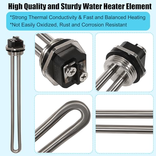 Image of OwnMy 5PCS RV Water Heater Elements with Socket Wrench, RV Water Heater Anode Rod Compatible with Suburban RV Water Heater Parts, Electric Hot Water Heater Element Replacement Kit for RV Campers