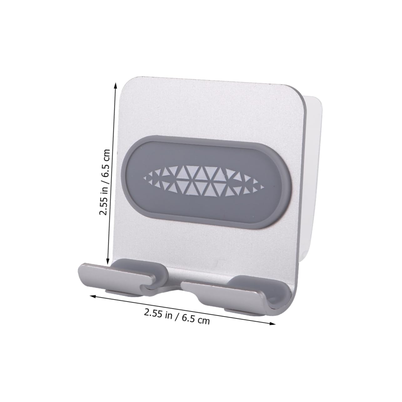 Housoutil 3 Soportes De Metal para Teléfono Soporte De Pared Adhesivo Ángulo Ajustable para Tabletas Y Portátiles Color Plateado.