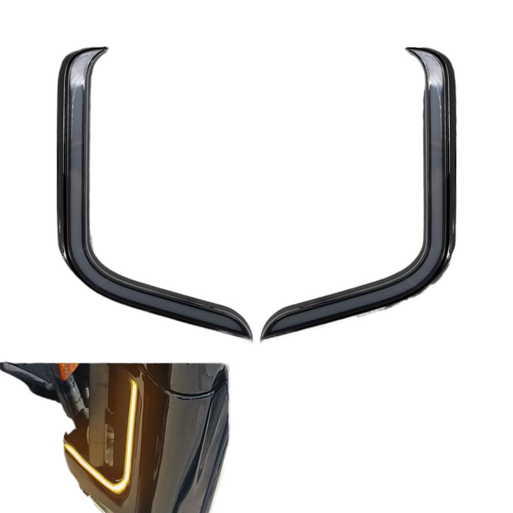 LED Turn Running Light Lower Fairing Grills Compatible With Touring Street Electra Road King Models 2006-2013 Motorcycle Accessory(LED Fairing Light A)