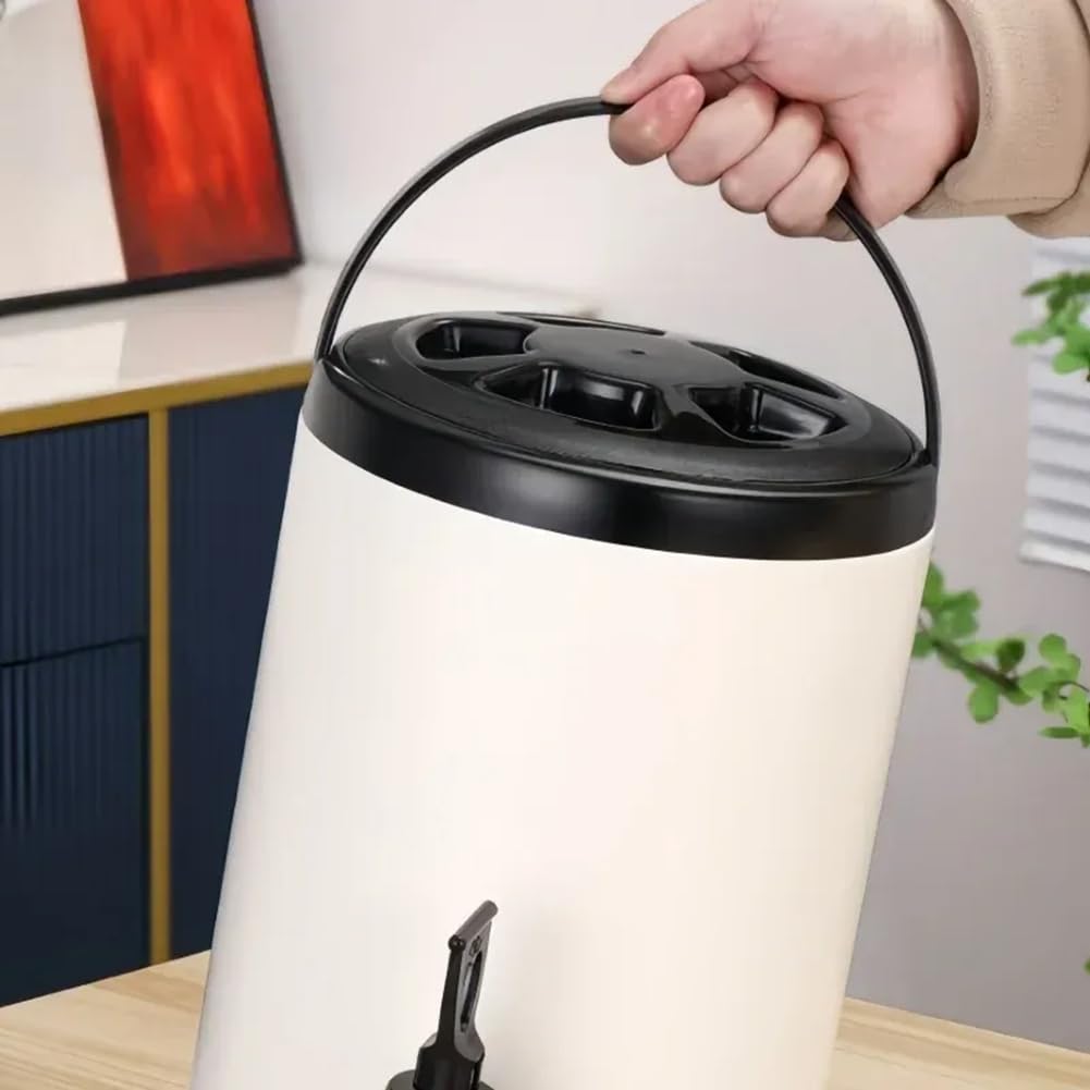 Barril de Acero Inoxidable de 6 litros para Conservación del, Apto para Aislamiento Térmico de Bebidas Calientes. Contenedor de Almacenamiento de Bebidas B