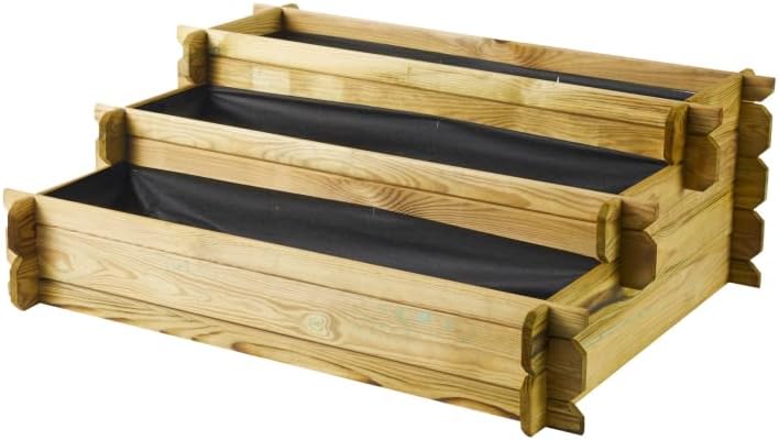Forest HUERTO Urbano Madera Escalera Angelic 100 X 80 X H 36 CM