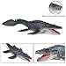 RCOMG Dinosaur Figure Mosasaurus Toy, Realistic Ancient Deep Sea Monster Figurine Educational Prehistoric Swimming Ocean Dinosaur Toy for Model Collection, Cake Topper, Birthday Xmas Gift