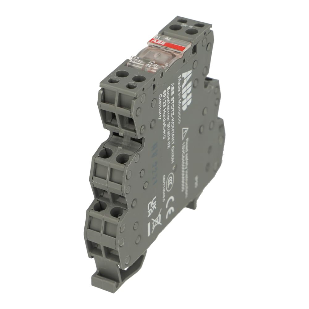 1SNA645012R2500 | RB122G-24VUC | ABB Interface Relay, 2CO, A1-A2=24VAC/DC, 5-250VAC/10MA-8A