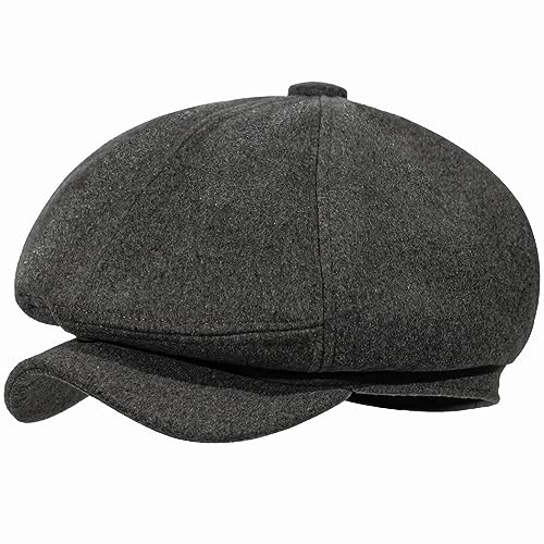 Casquette Plate Homme HAPPYPOP Fin des Bonnets Sans Forme Hiver
