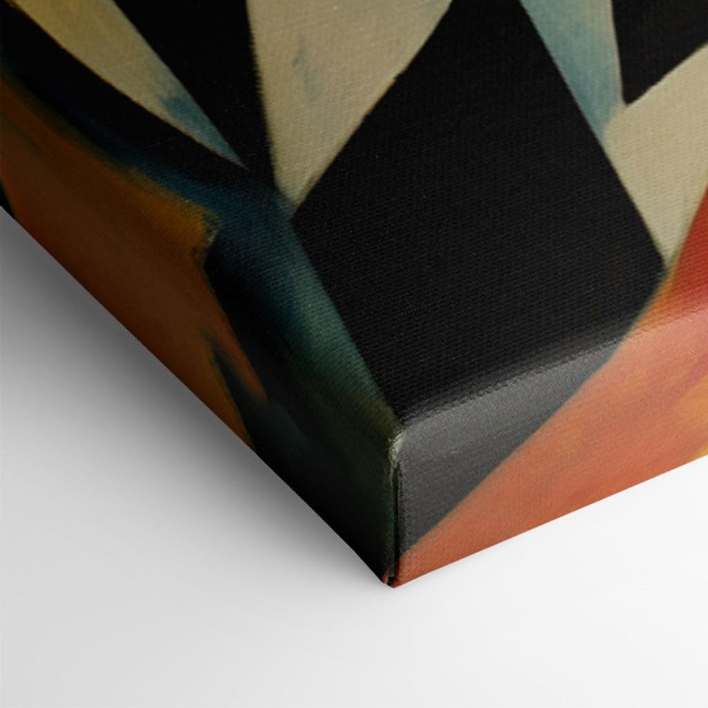 Canvas for Living room. Tiger in Motion The Energetic Abstraction of Franz Marc's Brushstrokes, 27 x 18 inch Canvas Wall Art - Contemporary Masterpieces - Zen Wall Decor - 69x46 cm (27x18 inch)