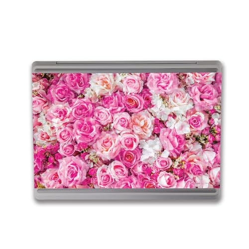 Image of MightySkins Carbon Fiber Skin Compatible with Microsoft Surface Laptop Go 3 (2023) Full Wrap Kit - Bed of Roses | Protective, Durable Textured Carbon Fiber Finish | Made in The USA