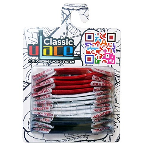 U-LACE - CLASSIC Lacets élastiques multicolores de 7 à 77 ans Adultes Enfants(America UK)