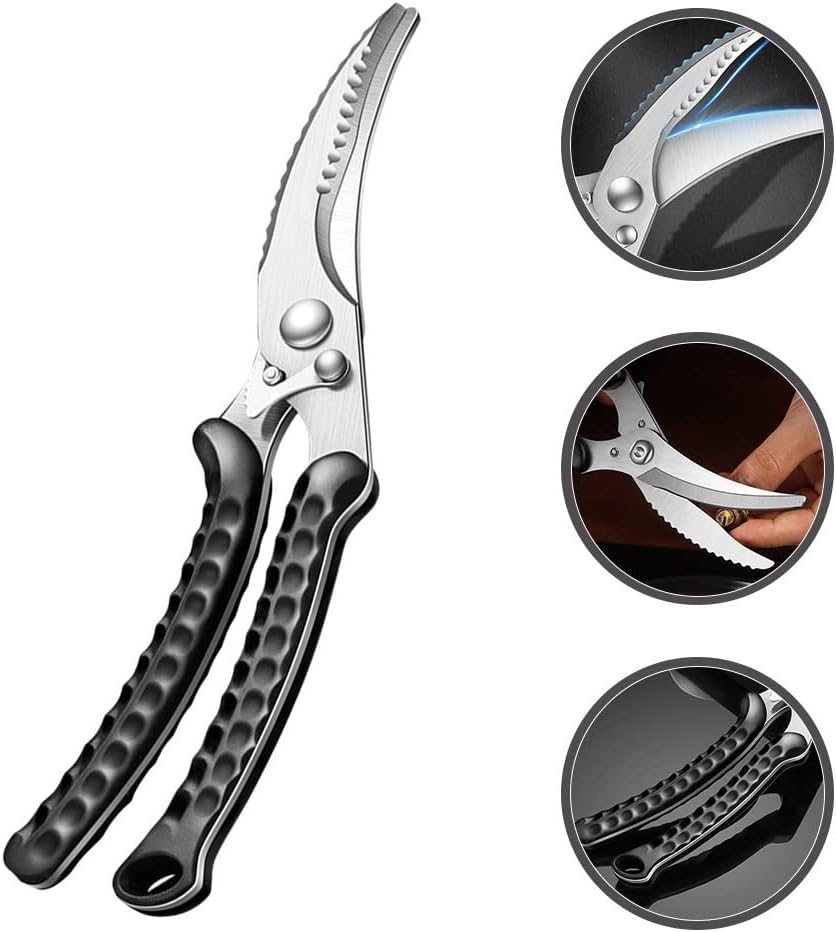 Kitchen Scissors Kitchen Chicken Scissors Stainless Steel Poultry Shears Practical Meat Shears