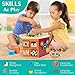 Large Activity Cube, 9-in-1 Farm-Themed Wooden Play Center, Multipurpose Montessori Toy for 1-2 Year Old Baby Toddler Kid, First Birthday Gift | Bonus Magnetic Train Cars
