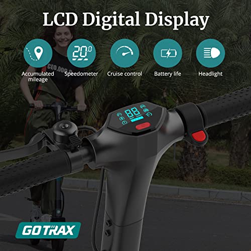 Gotrax Xr Elite Max Electric Scooter -10" Pneumatic Tires, Max 20 Miles Range, 15.5Mph Speed Power By 350W Motor, Large Digital Display And Cruise Control For Foldable Commuter E-Scooter For Adult #TOP4