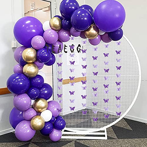 Image of BEISHIDA 5Pcs Purple Lavender Butterfly Paper Garland Hanging Decorative Banner for Halloween Home Ceiling Decor Birthday Party Baby Shower Wedding Showcase Decoration Supplies Total 393 Inch Length