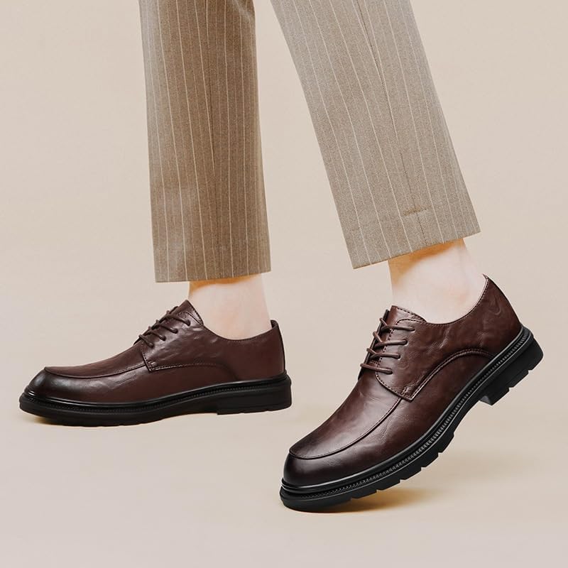 Stylish Men's Dress Shoes, Brogue Leather Oxford Shoes2