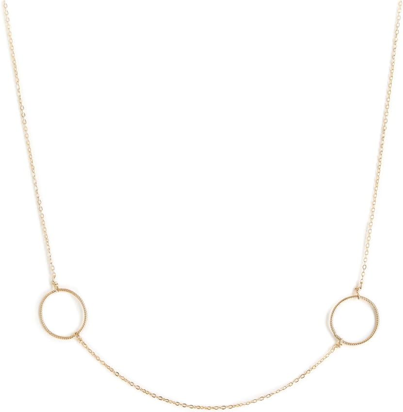 Kozakh Women's 14k Gold Filled Tula Kismet Necklace of Length 40.64-45.72cm