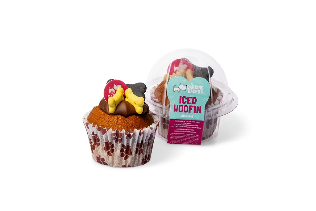 Vanilla Woofin Birthday Cake Dog Biscuits & Treats. Bakery Fresh, Carob Flavored. Perfect for Dog & Puppy Training