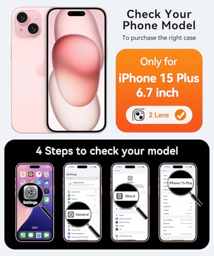 Image of CANSHN Magnetic for iPhone 15 Plus Case, Upgraded [Full Camera Protection] [Compatible with Magsafe] [Translucent Matte] Shockproof Protective Phone Case for iPhone 15 Plus 6.7 inch - Red