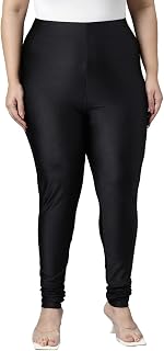 GO COLORS Shimmer Churidar for Women | Smooth Nylon Finish, Mid Rise Price In India