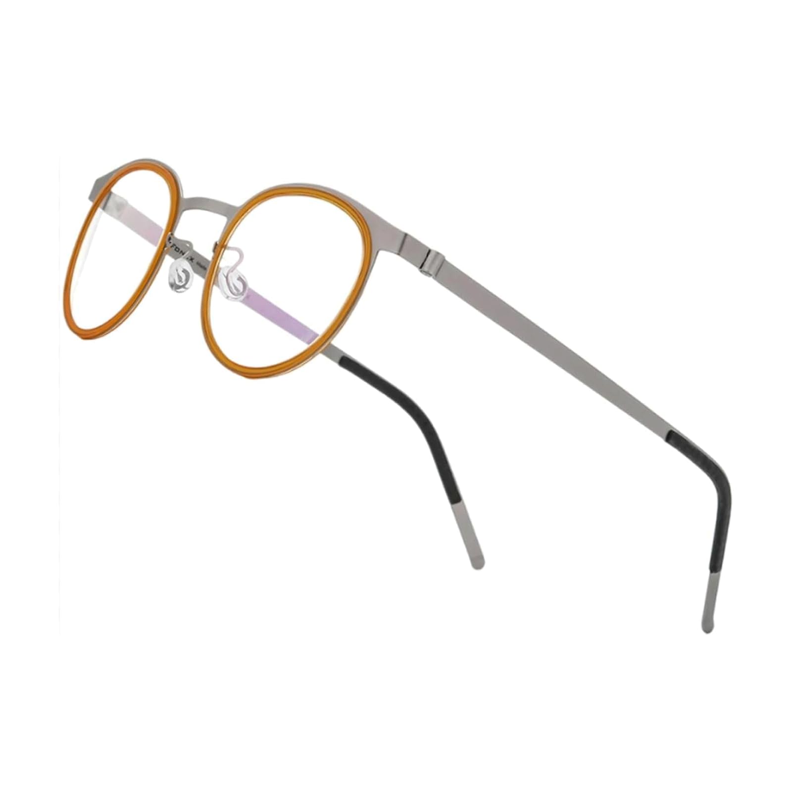 Montature Montature per Occhiali Rotonde Montature per Occhiali in Lega di Acetato Ottica con Lenti Montature per Occhiali Occhiali Comodi e Portatili Comodo da Indossare
