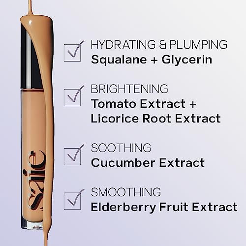 Saie Hydrabeam Concealer - Light Coverage Brightening + Hydrating Creamy Under Eye Concealer - Shade 3 (0.2 Oz) #TOP1