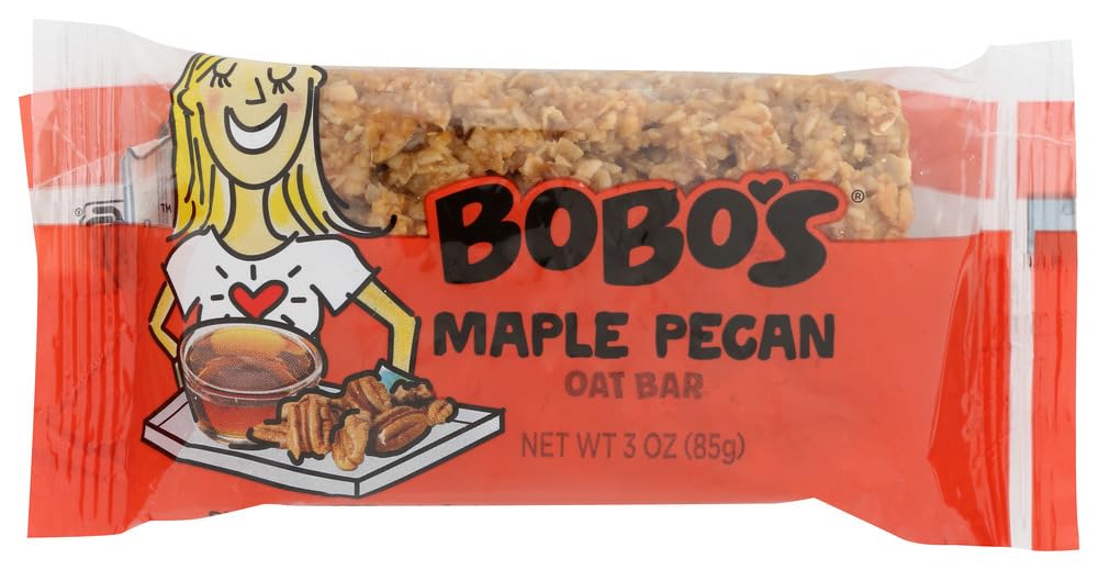 Bobo's Oat Bars All Natural, Non GMO, Maple Pecan, 3 oz Bars (6 Pack)