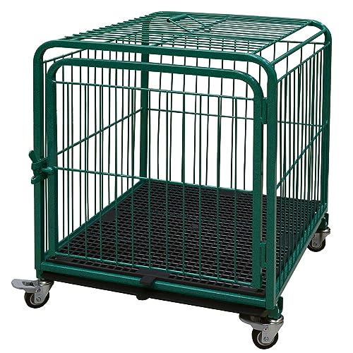 Canil Gaiola Portátil Rodinhas Cães Cachorro Pet Shop Tosa Cor:Preto