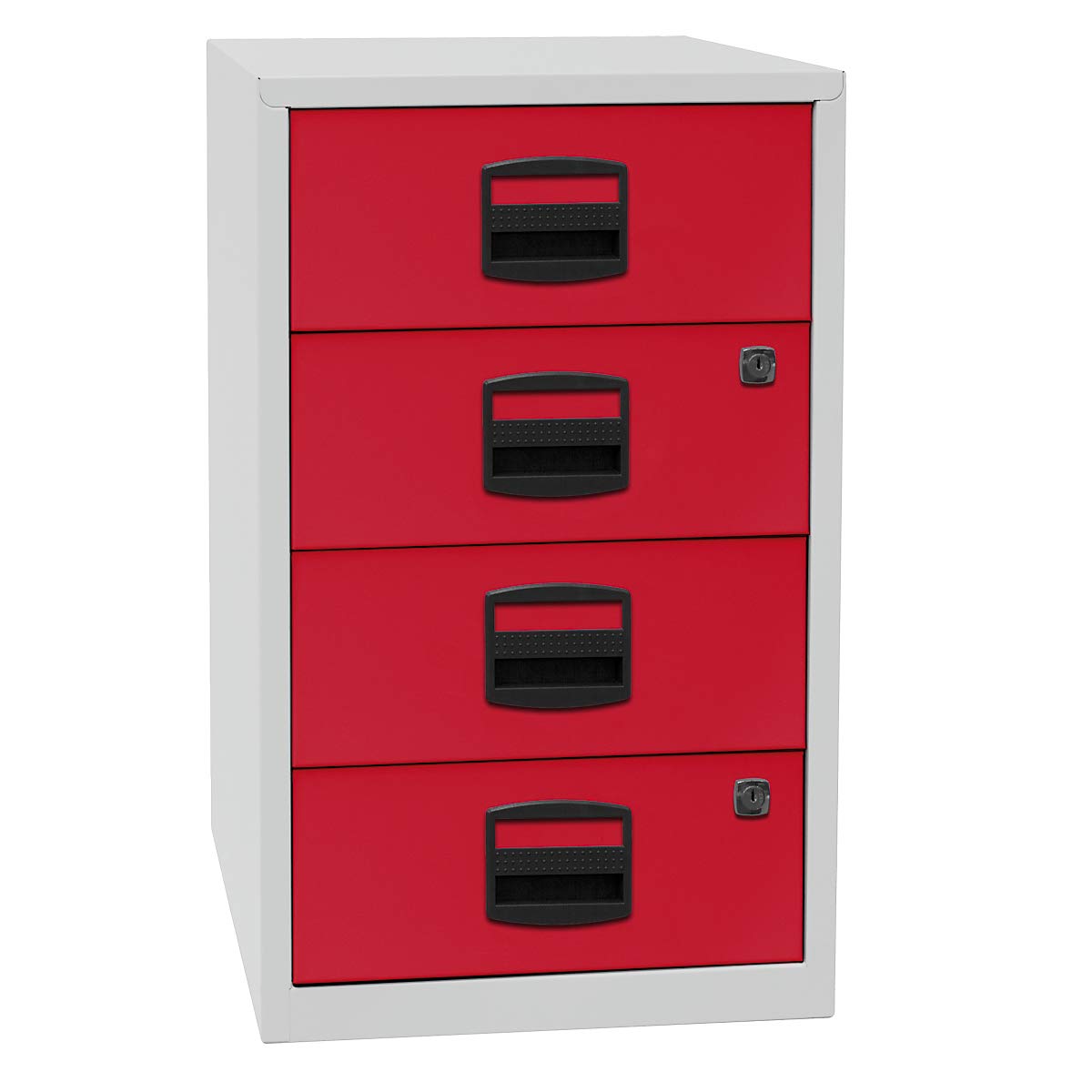 BISLEY | Armario Auxiliar PFA | 4 cajones universales, plateado
