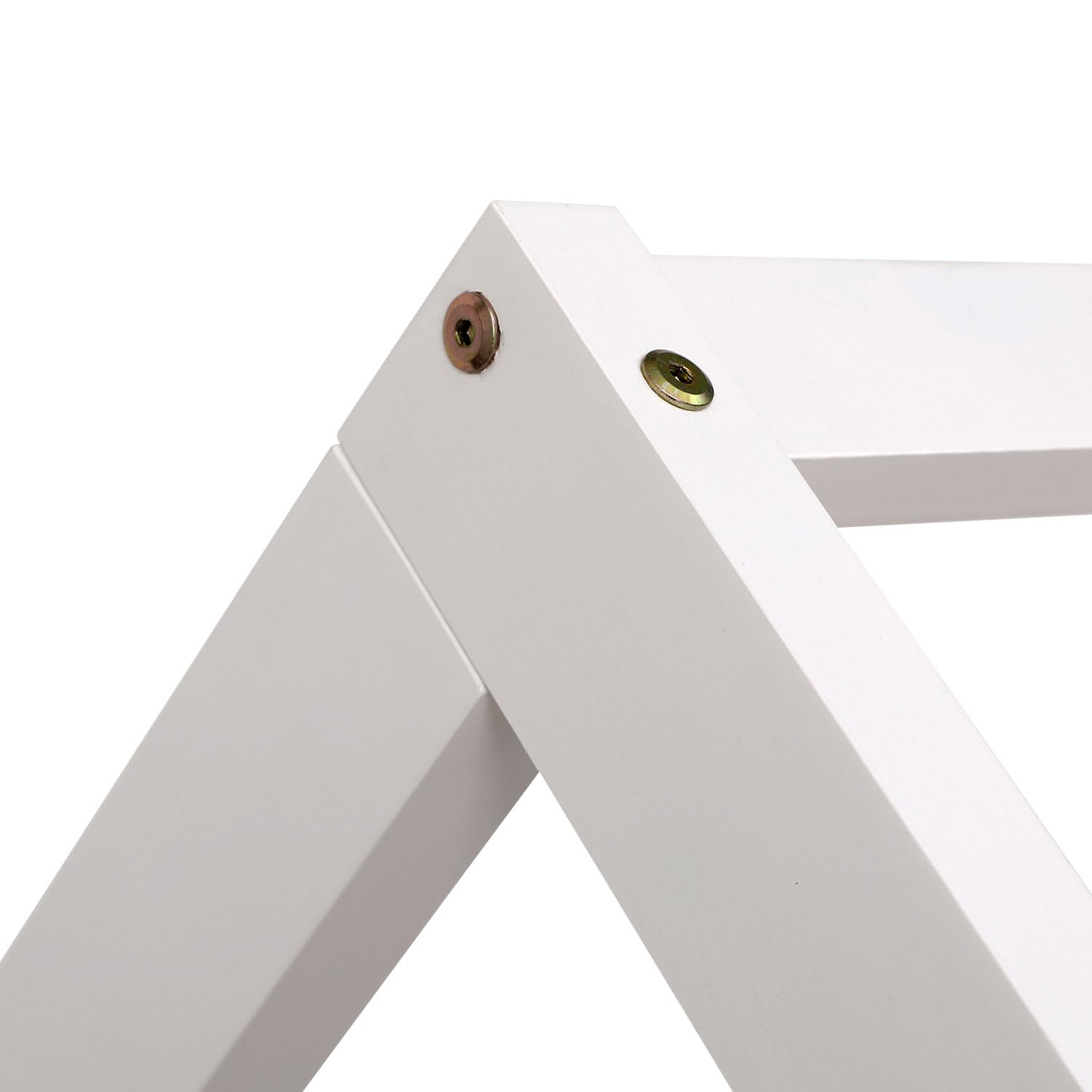 Happy Garden Cama de 190 x 90 cm, Color Blanco Martillo, Marco de Cama de Madera Maciza de Pino con somier de láminas, barrotes de Seguridad y Cama Nido