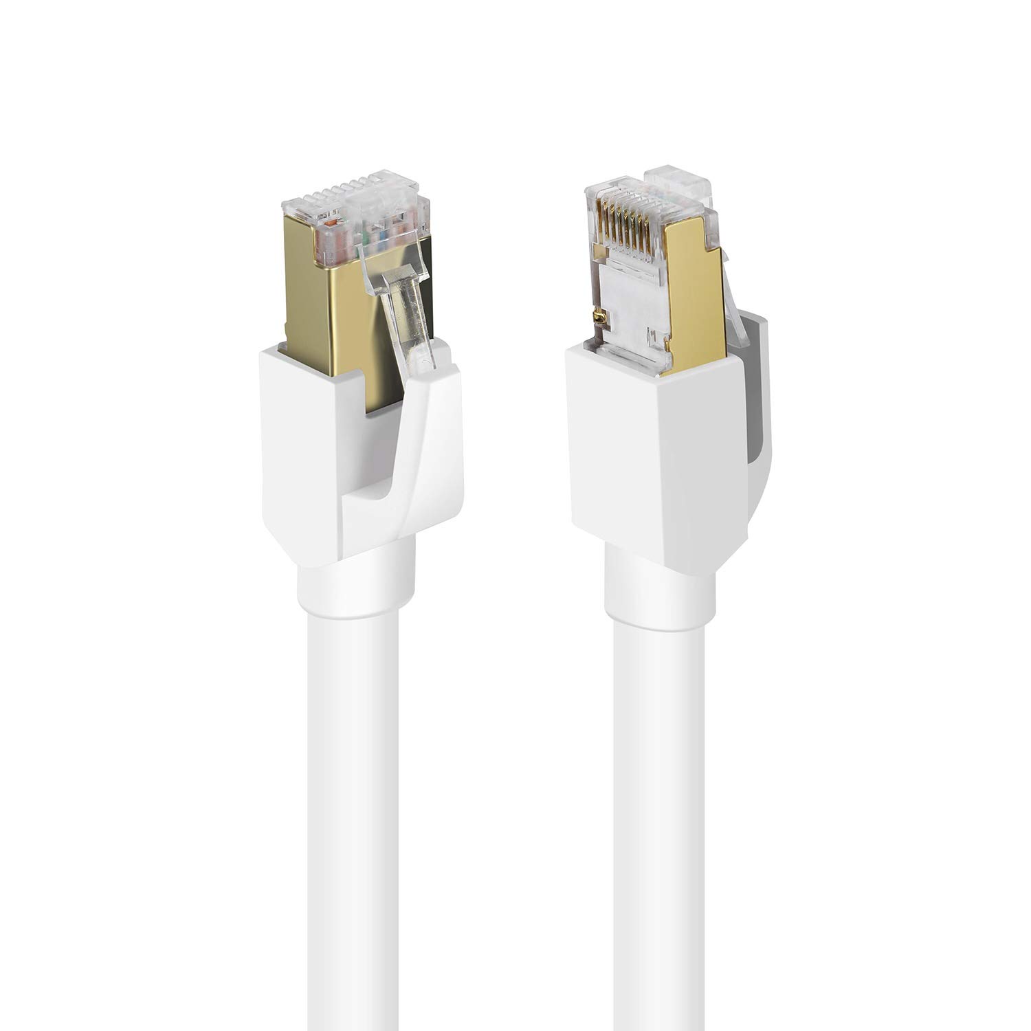 60% оƒƒ Dіѕсоunt Cat8 Ethernet Cable, High Speed 26AWG Cat8 LAN Network Cable 40Gbps, 2000Mhz with Gold Plated RJ45 Connector, Outdoor and Indoor Weatherproof S/FTP UV Resistant for Gaming,Router,Modem(15FT,White) 60% оƒƒ Dіѕсоunt Cat8 Ethernet Cable, High Speed 26AWG Cat8 LAN Network Cable 40Gbps, 2000Mhz with Gold Plated RJ45 Connector, Outdoor and Indoor Weatherproof S/FTP UV Resistant for Gaming,Router,Modem(15FT,White)