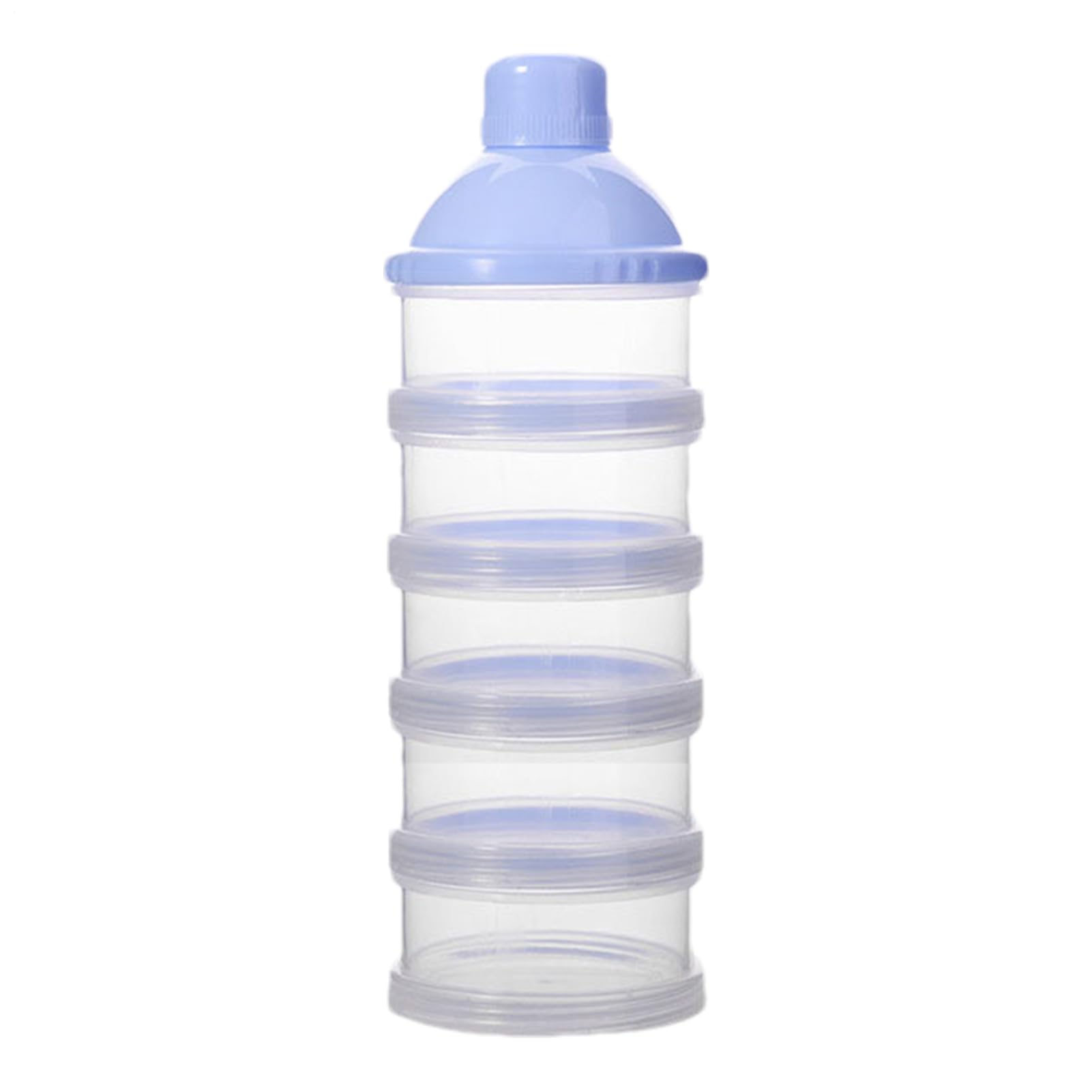 Dispensador de leche en polvo, dispensador de leche para la fórmula del bebé | Dispensador de fórmula portátil | 5 capas Organizador de leche fácil y apilable apilable para bocadillos de cereales de a