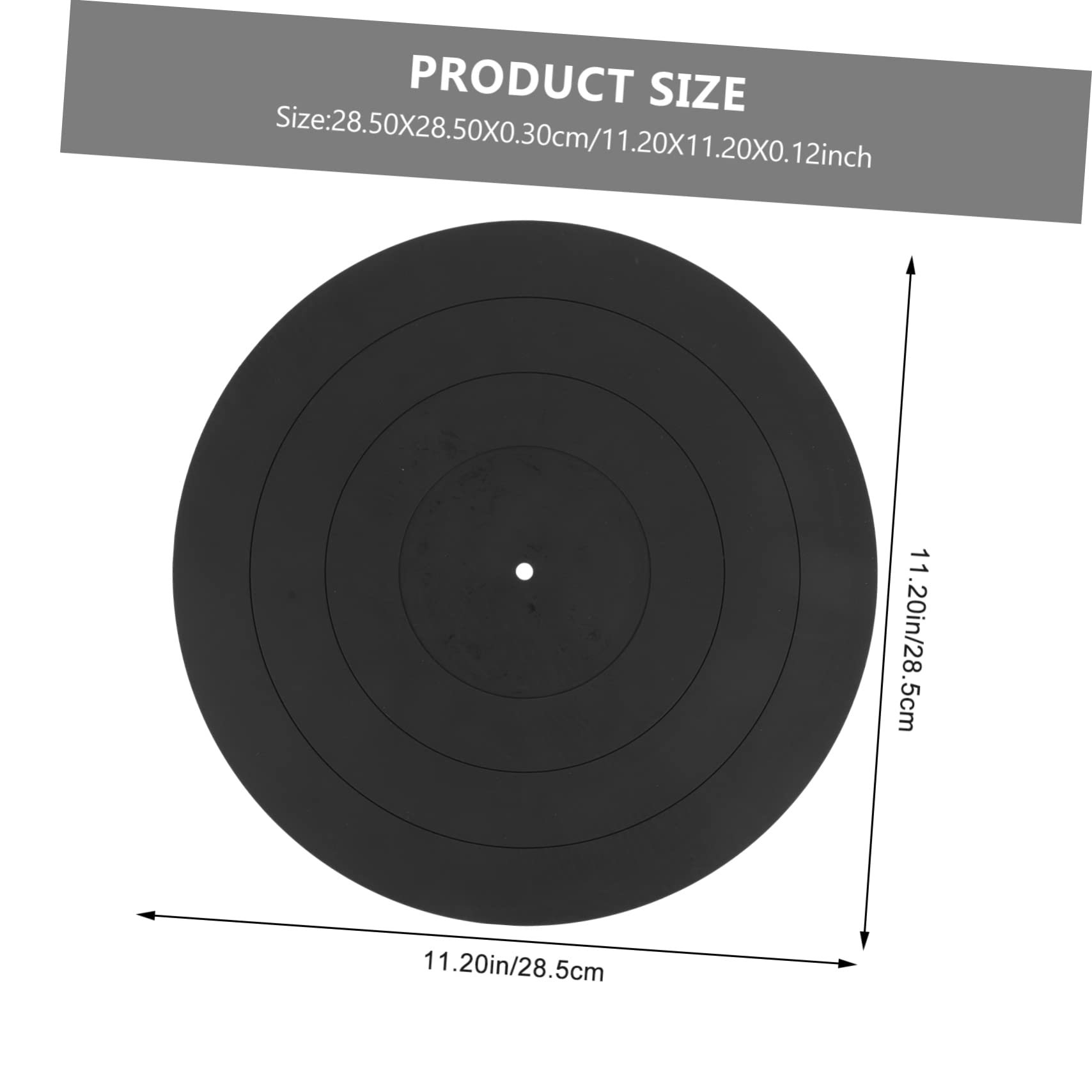 Mipcase 1Pc Silicone Record Protective Pad for Vinyl Record Players Static Vibration Reducing Turntable Mat for Enhanced Audio Quality and Scratch Prevention