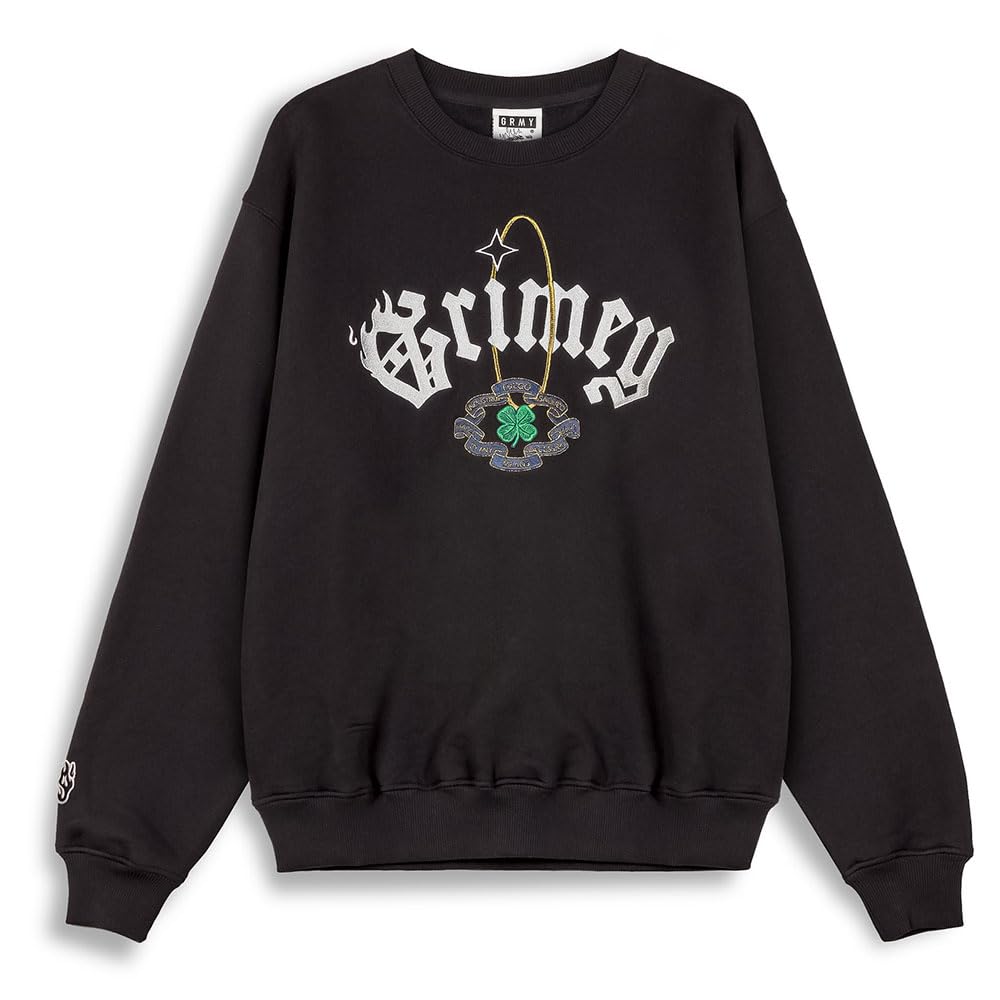 Grimey Men's Nero Saoirse Vintage Sweatshirt M