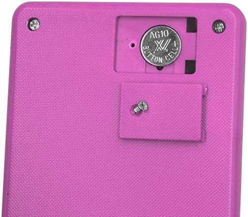 Alina Handheld Mini Pocket Calculator | 8 Digit Display | Solar Battery Small Basic Fully Functional | Fun School Kids Home Office Nurse Colourful Party Gift Event Stocking Filler (1, Pink)