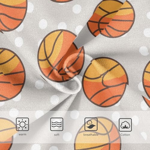 Wusikd Basketballs Girls' Underwear Cotton Girls Briefs Soft Toddler Underwear 2T3