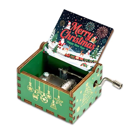 Music Box Merry Christmas and Happy New Year Gift for Daughter Son Women