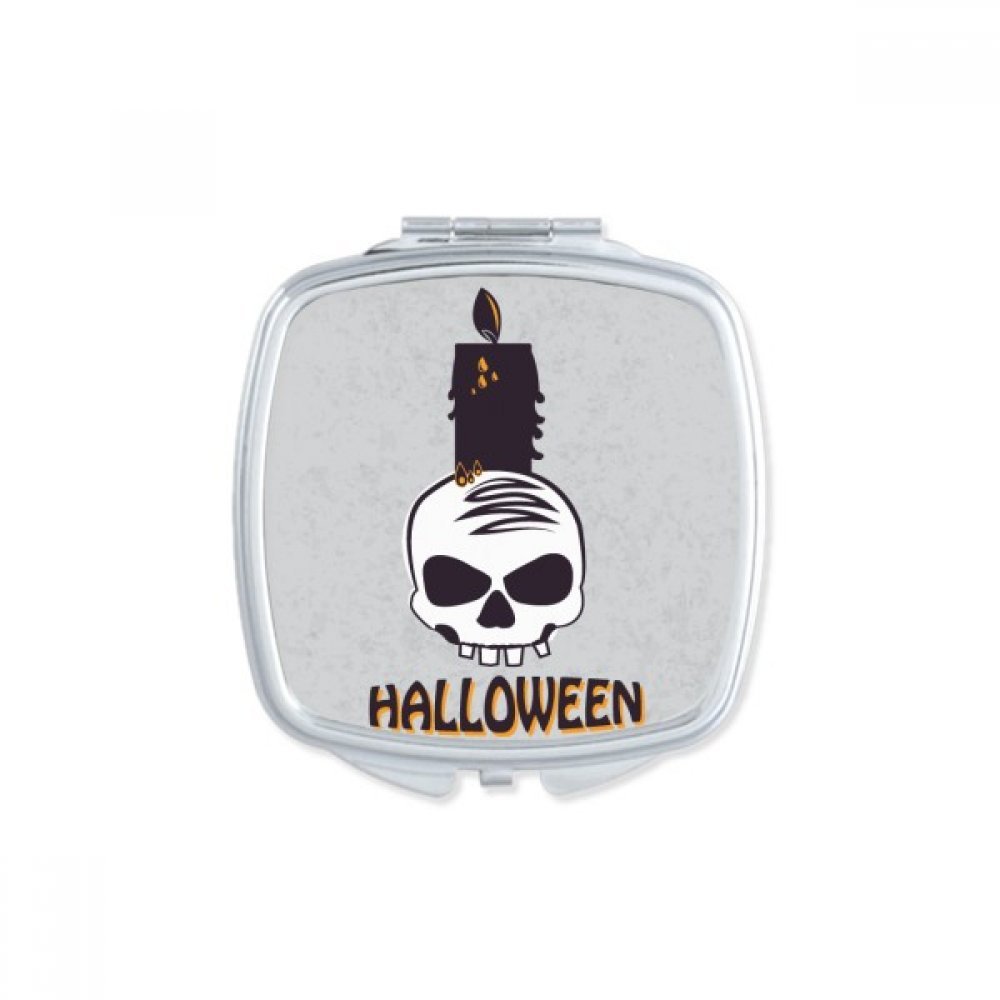 Miroir de poche Halloween Chat pour retouches maquillage nomades